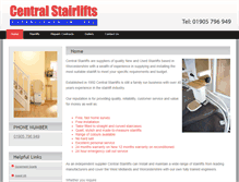 Tablet Screenshot of centralstairlifts.co.uk
